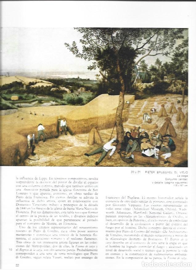 Otros art&iacute;culos de coleccionismo en papel: LAMINA 41562: La siega, por Brueghel el Viejo - Luis Monreal