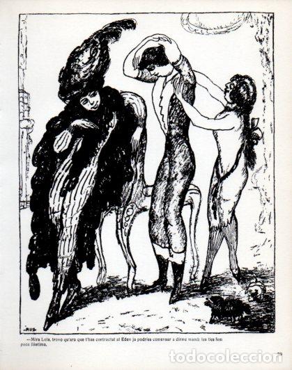 Outros artigos de papel: LAMINA V54492: Dona contractada al Eden per Pidelaserra. Revista Papitu