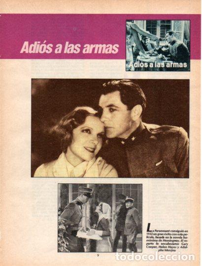 Otros art&iacute;culos de coleccionismo en papel: LAMINA V54534: Adios a las armas con Helen Hayes y Gary Cooper