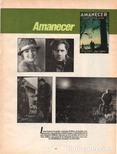 Otros art&iacute;culos de coleccionismo en papel: LAMINA V54537: Amanecer con George O'Obrien y Janet Gaynor