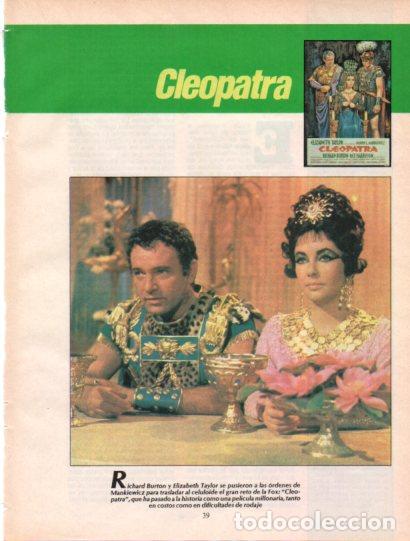 Otros art&iacute;culos de coleccionismo en papel: LAMINA V54549: Cleopatra con Richard Burton y Elizabeth Taylor