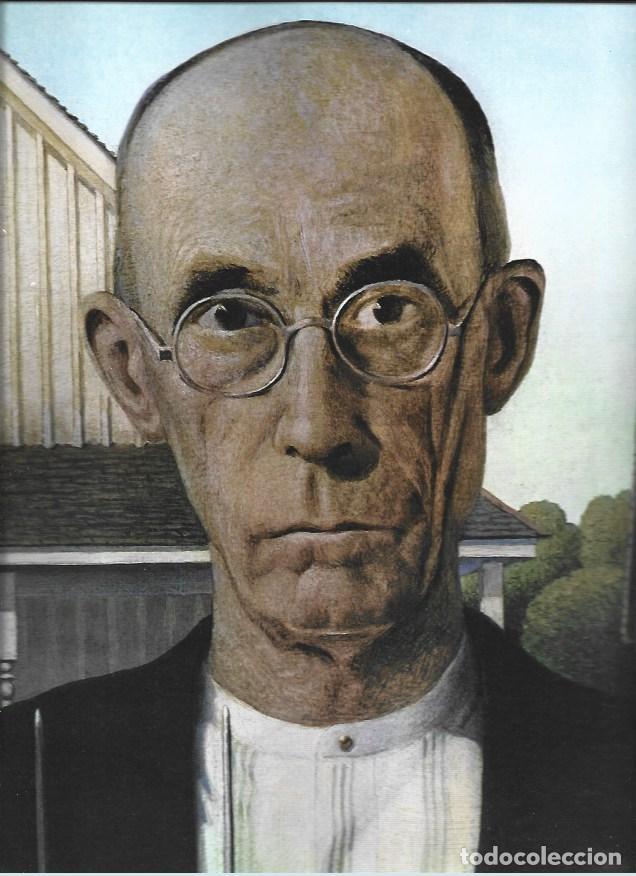 Otros art&iacute;culos de coleccionismo en papel: LAMINA 41611: Detalle de Gotico americano por Grant Wood - Luis Monreal