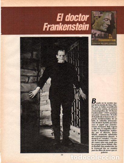 Otros art&iacute;culos de coleccionismo en papel: LAMINA V54559: El doctor Frankenstein con Boris Karloff