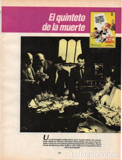 Collectionnisme Papier divers: LAMINA V54604: El quinteto de la muerto con Alex Guinness y Peter Sellers