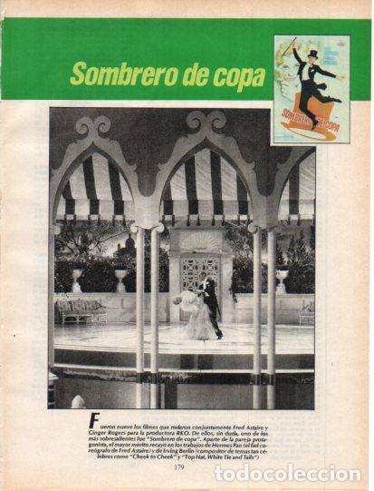 Collectionnisme Papier divers: LAMINA V54619: Sombrero de copa con Fred Astaire y Ginger Rogers