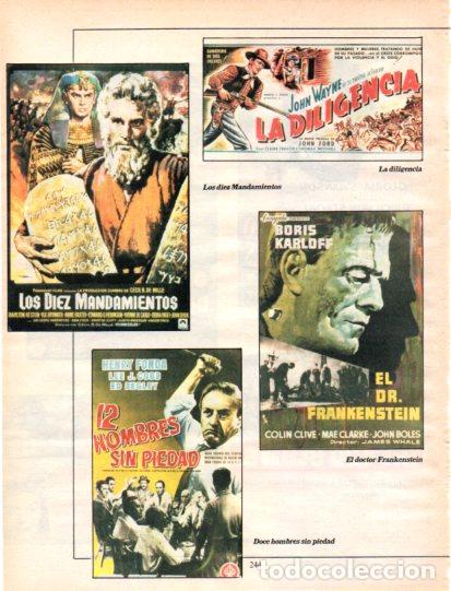 Otros art&iacute;culos de coleccionismo en papel: LAMINA V54647: Carteles de Los diez Mandamientos, Frankenstein y Doce hombres sin piedad