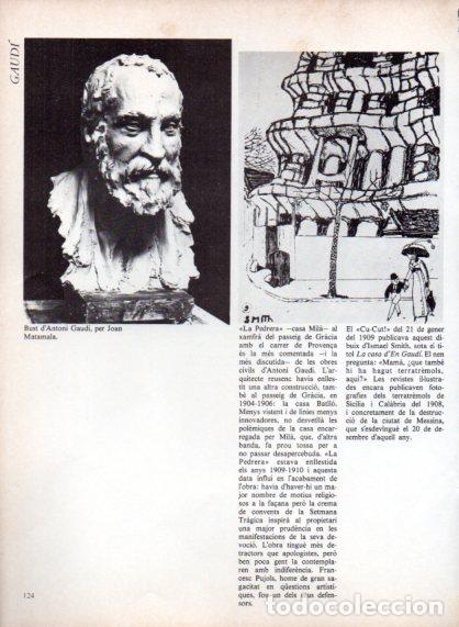 Sammelleidenschaft Andere Papierartikel: LAMINA V54712: Bust Antoni Gaudi per Joan Matamala - Edmon Valles