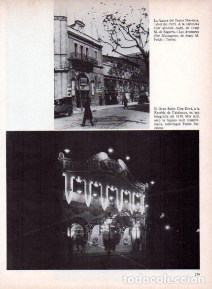 Outros artigos de papel: LAMINA V54764: Teatre Novetats any 1929 i Salon Cine Dore any 1918, Barcelona - Edmon Valles