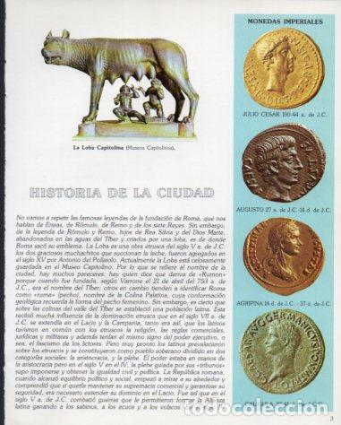 Outros artigos de papel: LAMINA V54215: Monedas de Julio Cesar, Augusto, Agripina y Caligula - Eugenio Pucci