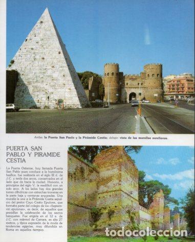 Collectionnisme Papier divers: LAMINA V54228: Puerta de San Paolo, Piramide Cestia y Murallas aurelianas, Roma - Eugenio Pucci
