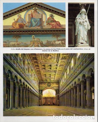 Collectionnisme Papier divers: LAMINA V54235: Interior Basilica de San Pablo Extramuros, Roma - Eugenio Pucci