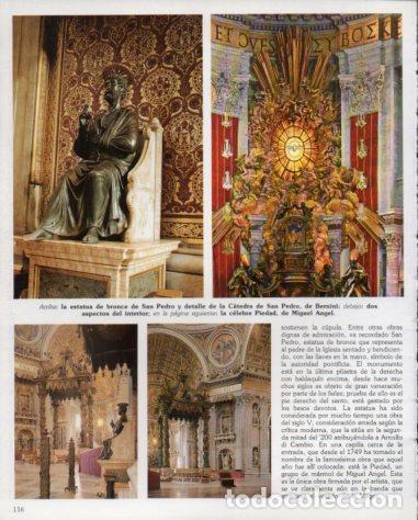 Otros art&iacute;culos de coleccionismo en papel: LAMINA V54265: Estatua de San Pedro y Catedra de San Pedro por Bernini - Eugenio Pucci