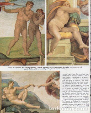 Outros artigos de papel: LAMINA V54278: La Expulsion del Paraiso y Joven desnudo por Miguel Angel, Capilla Sixtina - Eugenio