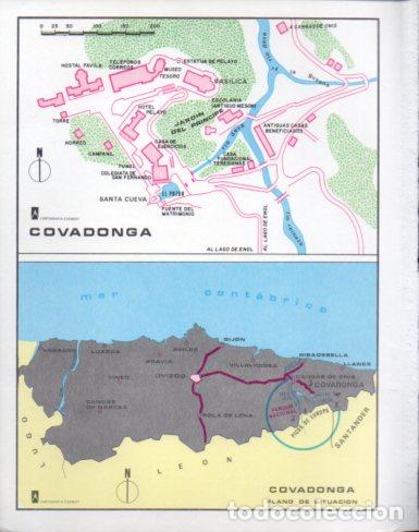 Outros artigos de papel: LAMINA V54283: Plano y Mapa de Covadonga, Asturias - Emiliano de la Huerga