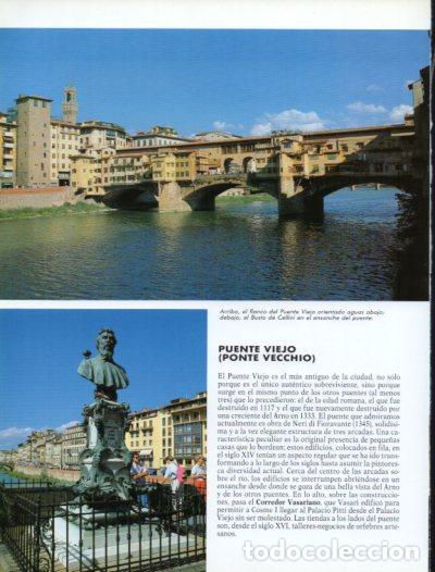 Collectionnisme Papier divers: LAMINA V54340: Puente Viejo de Florencia y Busto de Cellini