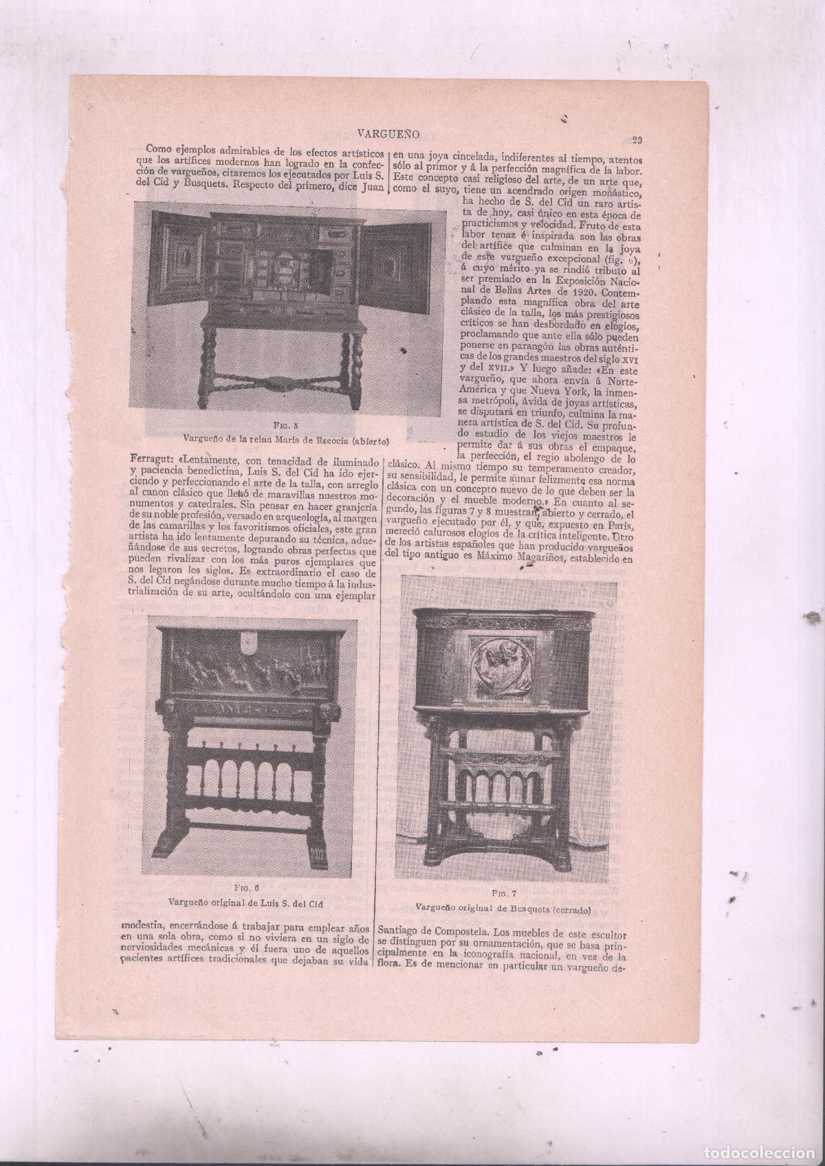Paper Collecting Others: LAMINA ESPASA 5890: Vargue&ntilde;o de la reina Maria de Escoci y -Luis S.del Cid - Varios Autores