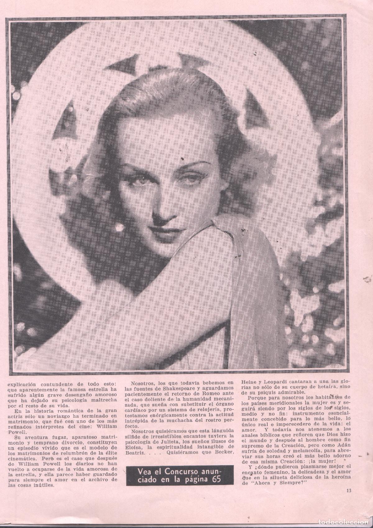 Paper Collecting Others: LAMINA 33717: Carole Lombard y Lionel Barrymore - VVAA
