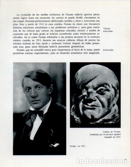 Otros art&iacute;culos de coleccionismo en papel: LAMINA V53884: Picasso en 1917 y cabeza de Picasso por Gargallo - Lothar-Gunther Buchheim