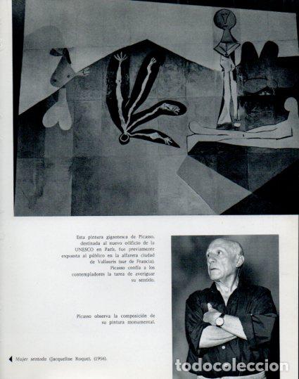 Otros art&iacute;culos de coleccionismo en papel: LAMINA V53911: Picasso y pintura del nuevo edificio de la UNESCO - Lothar-Gunther Buchheim