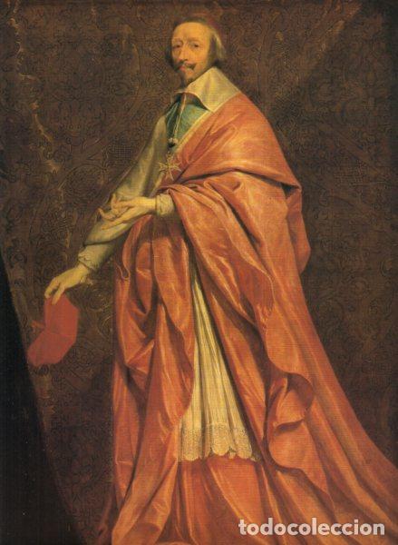 Paper Collecting Others: LAMINA V54903: Retrato del cardenal Richelieu por P. Champaigne - Jose Luis Morales y Marin