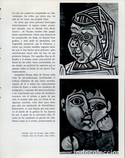 Otros art&iacute;culos de coleccionismo en papel: LAMINA V53903: Picasso. Paloma y Claudio - Lothar-Gunther Buchheim