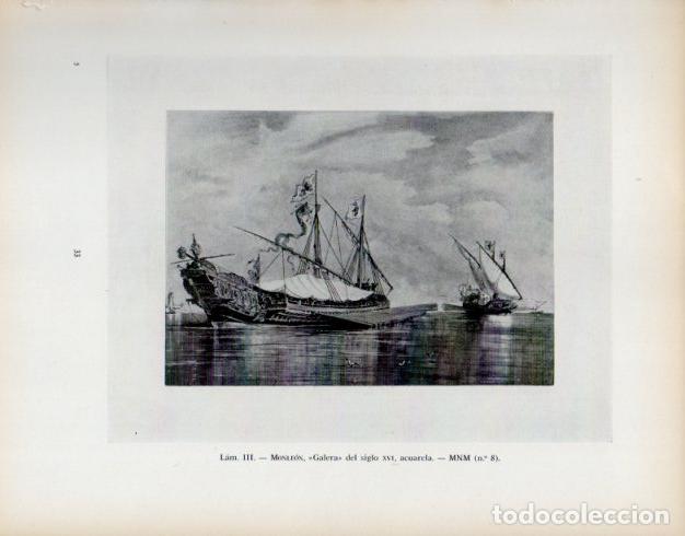 Sammelleidenschaft Andere Papierartikel: LAMINA V53914: Galera del siglo XVI por R. Monleon