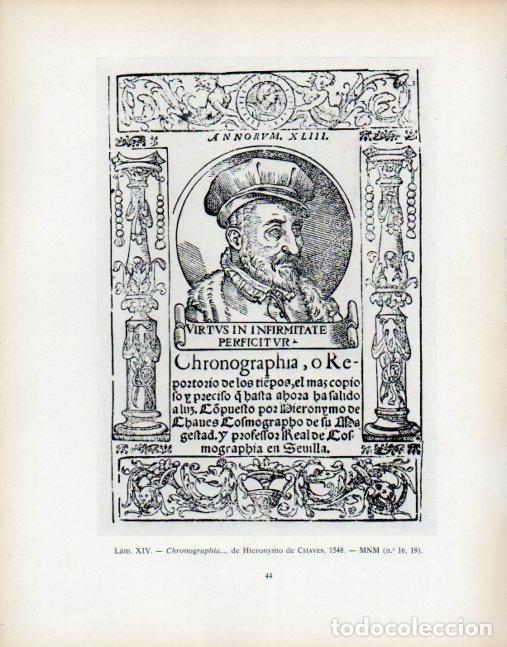Sammelleidenschaft Andere Papierartikel: LAMINA V53919: Chronographia de Hieronymo de Chaves, 1548