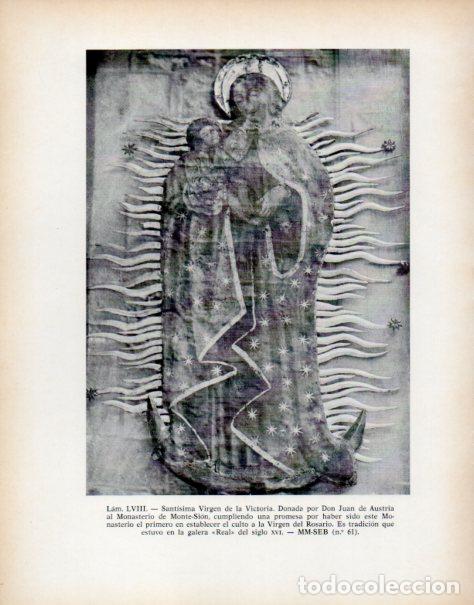 Sammelleidenschaft Andere Papierartikel: LAMINA V53941: Santisima Virgen de la Victoria, Monasterio de Monte-Sion