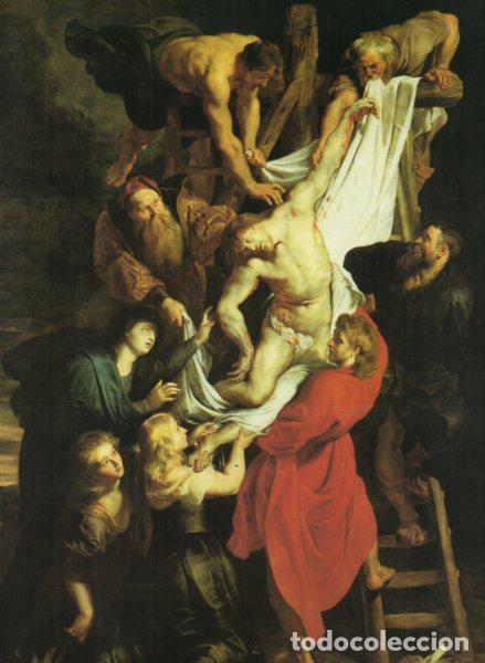 Sammelleidenschaft Andere Papierartikel: LAMINA V54926: El Descendimiento de la Cruz por Rubens, tabla central - Jose Luis Morales y Marin