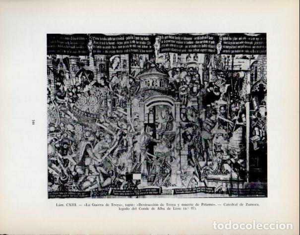 Sammelleidenschaft Andere Papierartikel: LAMINA V53969: La Guerra de Troya, tapiz. Destruccion de Troya y muerte de Priamo. Catedral de Zamor