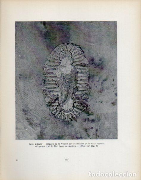 Sammelleidenschaft Andere Papierartikel: LAMINA V53974: Guion real de Juan de Austria con la imagen de la Virgen