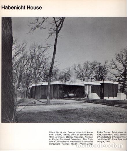 Sammelleidenschaft Andere Papierartikel: LAMINA V54001: Stanley Tigerman. Habenicht House en Elburn Illinois