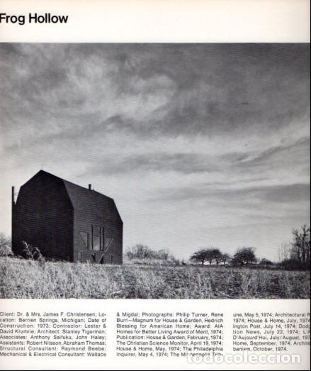 Sammelleidenschaft Andere Papierartikel: LAMINA V54011: Stanley Tigerman. Frog Hollow
