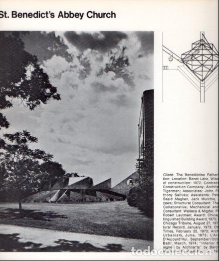 Collectionnisme Papier divers: LAMINA V54009: Stanley Tigerman. St. Benedict's Abbey Church