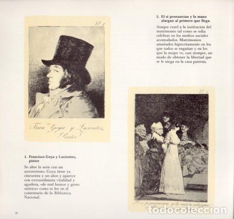 Altri oggetti di carta: LAMINA V55103: Goya y Lucientes pintor y El si pronuncian y la mano - Alfonso E. Perez-Sanchez