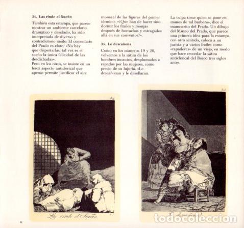 Altri oggetti di carta: LAMINA V55113: GOYA Caprichos. Las rinde el Sue&ntilde;o y Le desca&ntilde;ona - Alfonso E. Perez-Sanchez