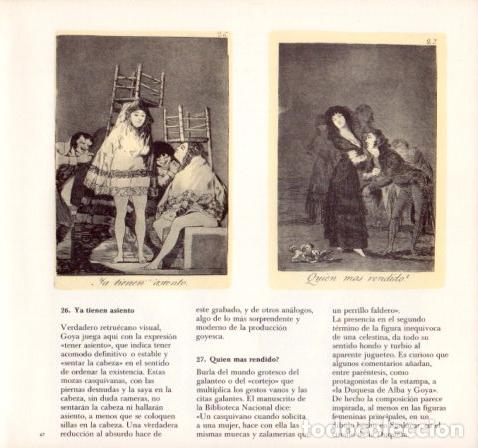 Altri oggetti di carta: LAMINA V55111: GOYA Caprichos. Ya tienen asiento y Quien mas rendido? - Alfonso E. Perez-Sanchez