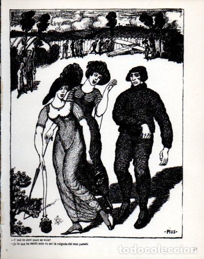 Paper Collecting Others: LAMINA V54480: Dues dones amb un aviador per Pidelaserra. Revista Papitu
