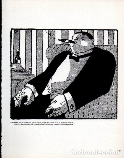 Paper Collecting Others: LAMINA V54520: Home fumant un cigar per Junoy. Revista Papitu
