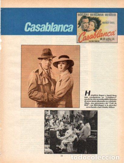 Otros art&iacute;culos de coleccionismo en papel: LAMINA V54546: Casablanca con Humphrey Bogart e Ingrid Bergman