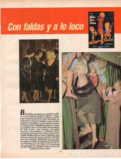Sammelleidenschaft Andere Papierartikel: LAMINA V54550: Con faldas y a lo loco con Marilyn Monroe, Tony Curtis y Jack Lemmon