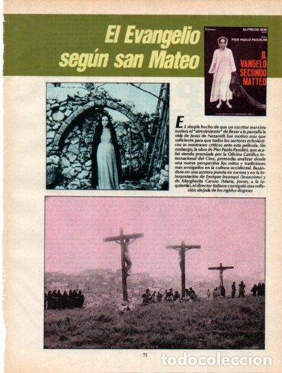 Otros art&iacute;culos de coleccionismo en papel: LAMINA V54565: El Evangelio seg&uacute;n san Mateo por Pier Paolo Pasolini
