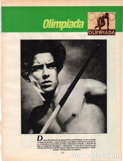 Otros art&iacute;culos de coleccionismo en papel: LAMINA V54598: Olimpiada por Leni Riefenstahi