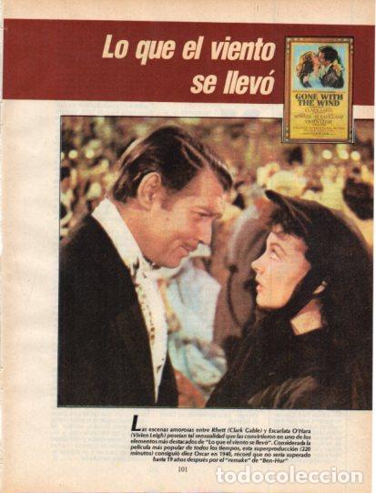 Otros art&iacute;culos de coleccionismo en papel: LAMINA V54580: Lo que el viento se llevo con Clark Gable y Vivien Leigh