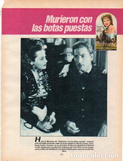 Collectionnisme Papier divers: LAMINA V54590: Murieron con las botas puestas con Errol Flynn