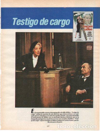 Collectionnisme Papier divers: LAMINA V54623: Testigo de cargo con Marlene Dietrich y Tyrone Power