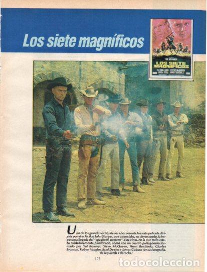 Collectionnisme Papier divers: LAMINA V54616: Los siete magnificos con Yul Brynner y Steve McQueen