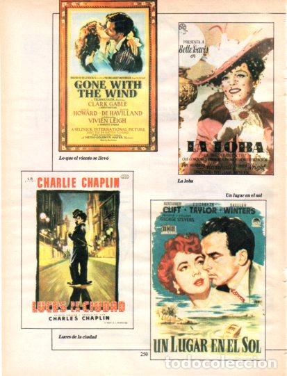 Collectionnisme Papier divers: LAMINA V54653: Carteles Lo que el viento se llevo, Luces de la ciudad y La loba