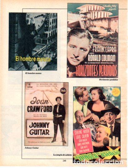 Outros artigos de papel: LAMINA V54651: Carteles de Horizontes perdidos, El hombre mosca y Johnny Guitar
