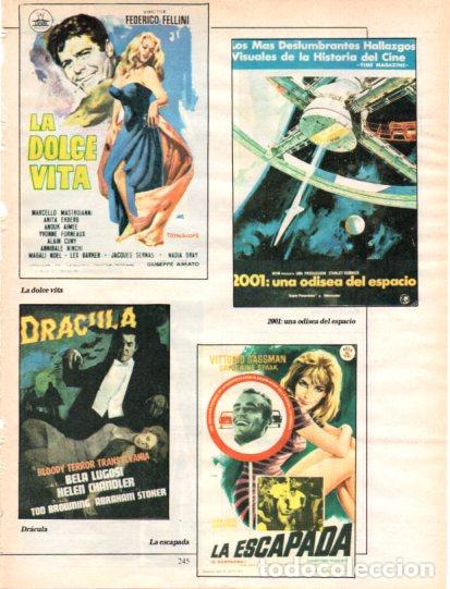 Otros art&iacute;culos de coleccionismo en papel: LAMINA V54650: Carteles de La dolce vita, Dracula y La Escapada